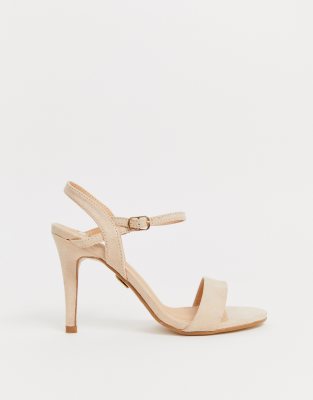 buffalo high heels beige