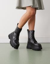 Damen Schuhe Plateaustiefel Stiefeletten Boots Jupi Produktbild-Vorschau 3
