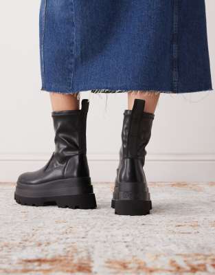 Buffalo Jupiter Sock Boots In Black