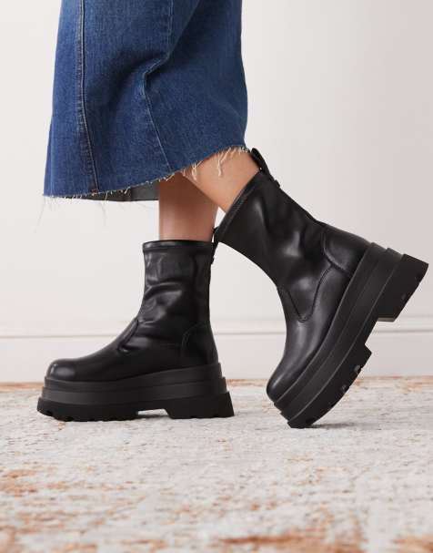 Buffalo – Jupiter – Svarta sockboots - view 1