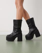 Chelsea Boots Noir En Cuir - Boots / Bottines Femme