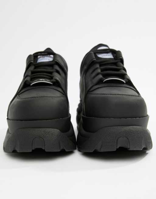 Buffalo – Klassische, schwarze Sneaker mit dicker Sohle, 2 von 4