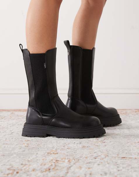 Buffalo Lennox chelsea hi boot in black - view 1