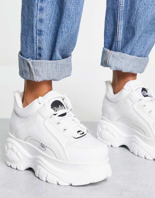 London leather low top in white | ASOS