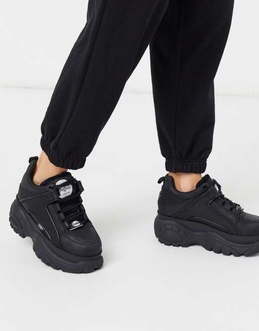 Buffalo black hot sale platform sneakers