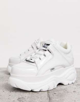 white buffalo platform shoes