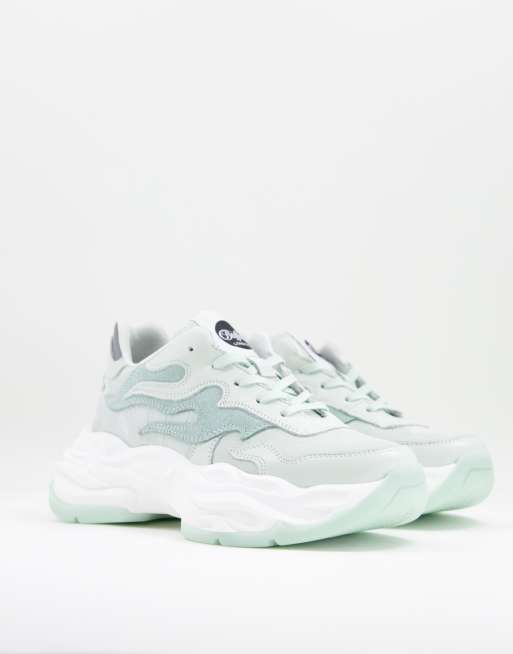 Buffalo - London Eyza P - Sneakers met dikke zool in mintgroen
