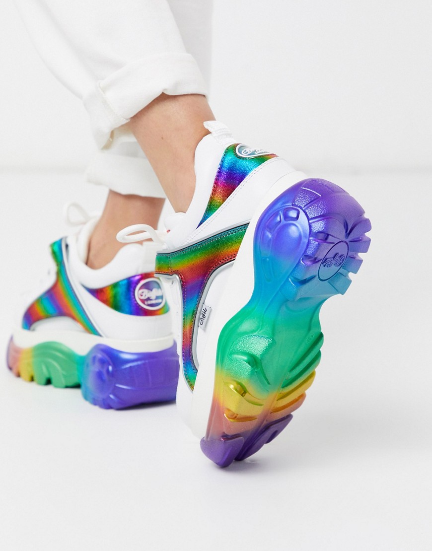 buffalo -  London – Niedrige Sneaker mit Regenbogendesign-Mehrfarbig