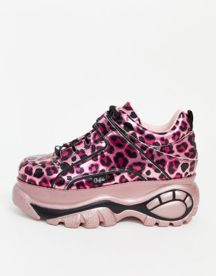 pink leopard sneakers