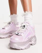 Kickers Kade lo platform trainers in lilac Exclusive to ASOS | ASOS