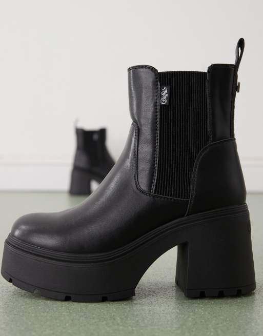Buffalo - Mila - Bottines Chelsea - Noir, 3 de 4