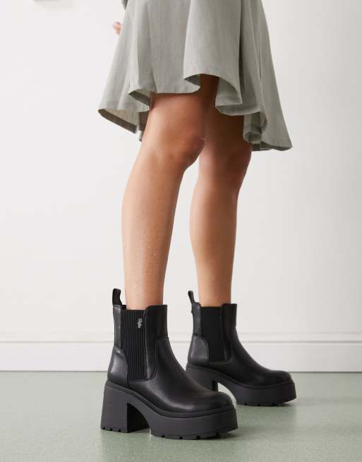 Buffalo - Mila - Bottines Chelsea - Noir, 4 de 4