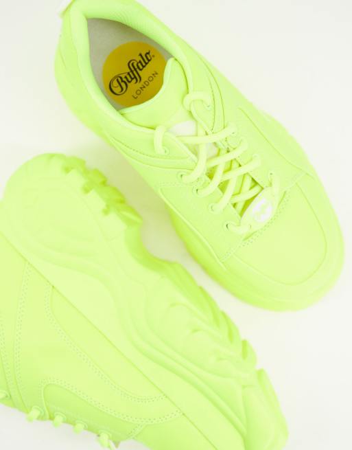 Buffalo – Neongula flatform-skor med grov sula, 3 av 4