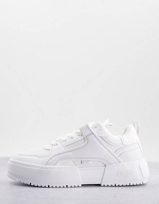 Women Trainers/Buffalo Rse Lo flatform trainers in white 