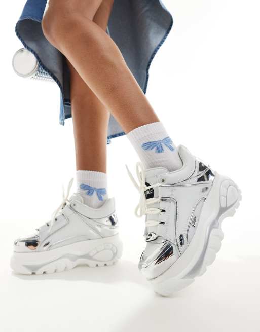 Buffalo - Sneakers in zilver
