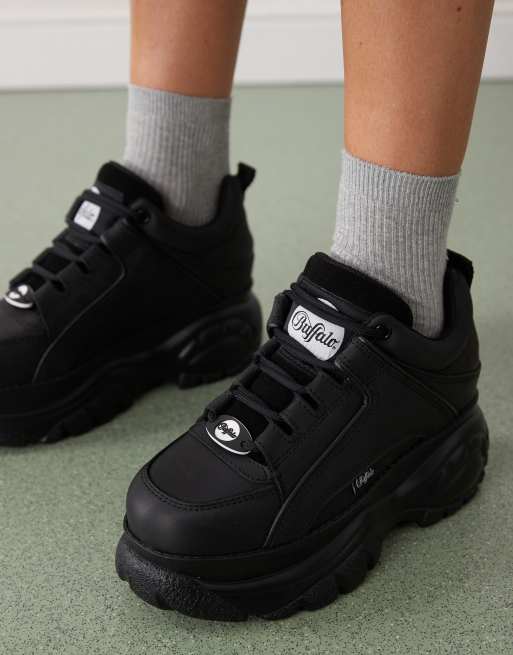 Buffalo - Sneakers met dikke zool in zwart, 3 van 4