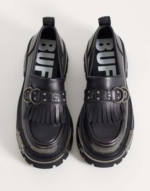 Buffalo Soraya loafers in black, 2 of 5