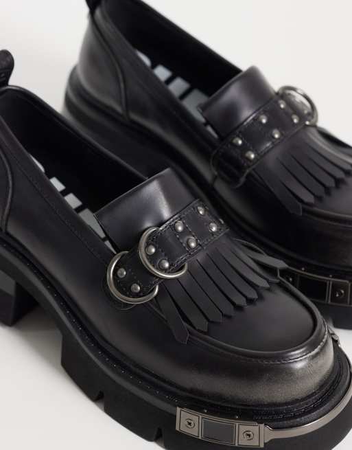 Buffalo Soraya loafers in black, 3 of 5