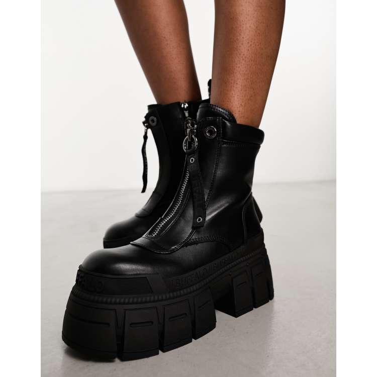 Platform Boots Buffalo Stiefel Wildleder Buffalo – Stiefel Aus