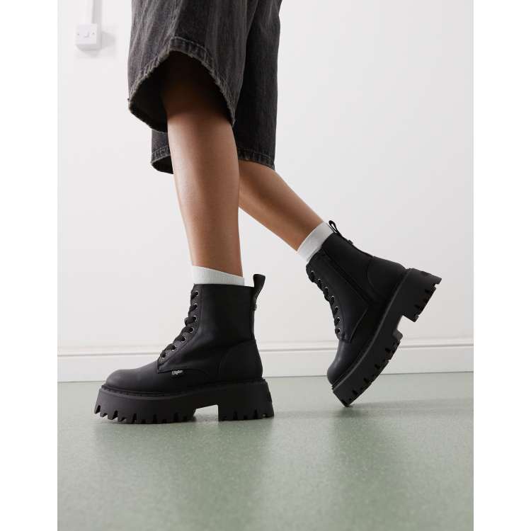 Platform Boots Buffalo Stiefel Wildleder Buffalo – Stiefel Aus