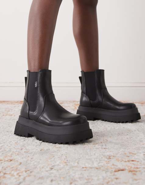 Buffalo - Stivali neri con suola spessa - view 1