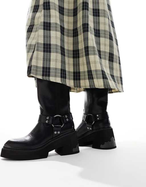 Buffalo – Svarta bikerboots