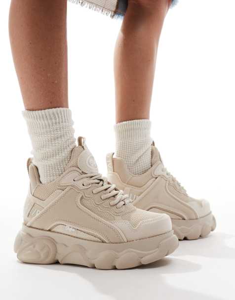 Buffalo trainer in cream - view 1