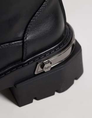 Buffalo Vanta Pull-on High Boots In Black