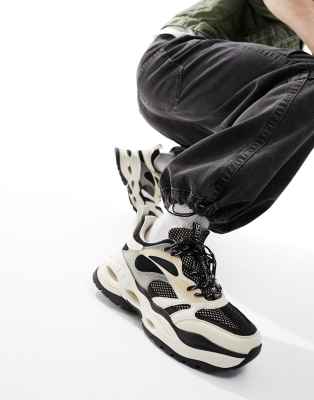 Buffalo Buffalo vegan chunky trainers in black