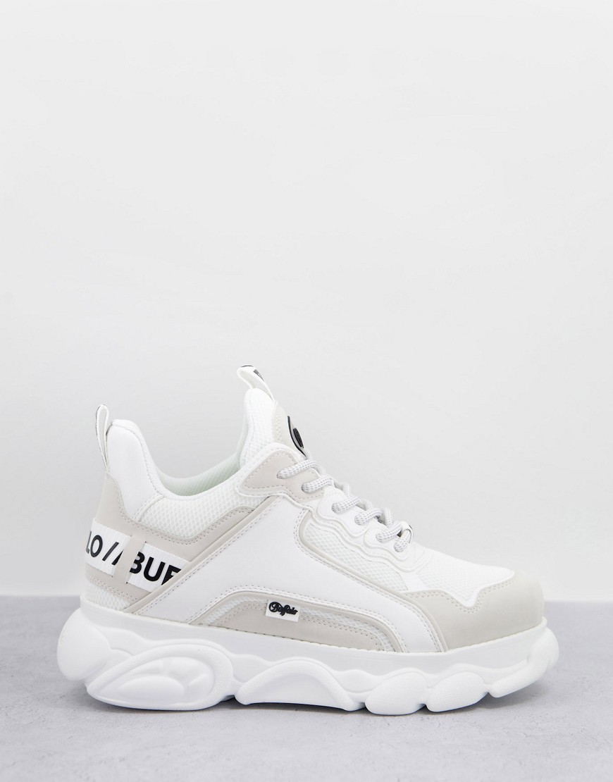 Buffalo vegan cloud chai chunky sneakers in white