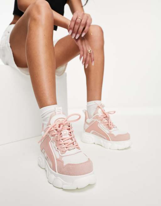 Buffalo store sneakers pink