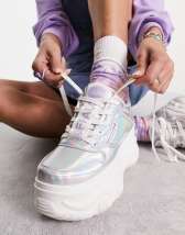 Kickers Kade lo platform trainers in lilac Exclusive to ASOS | ASOS