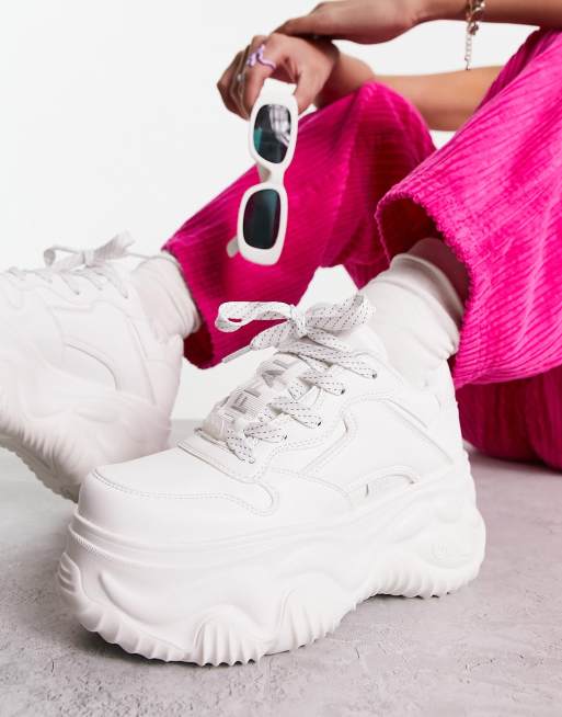 White platform clearance sneakers asos