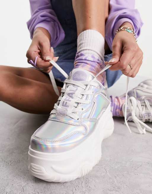 Purple on sale holographic shoes