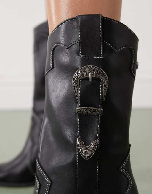 Buffalo west buckle boots in black, 2 of 4