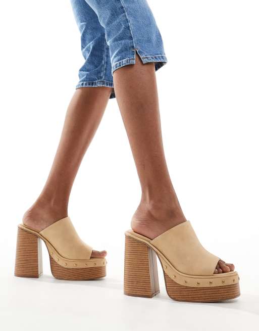 Buffalo X Sinead Gorey - Mules en daim - Sable