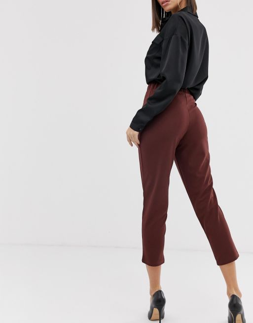 Bukser med tilspidsede ben i jersey crepe fra ASOS DESIGN, 2 af 4