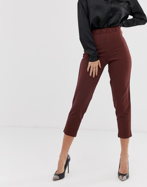 Bukser med tilspidsede ben i jersey crepe fra ASOS DESIGN, 4 af 4
