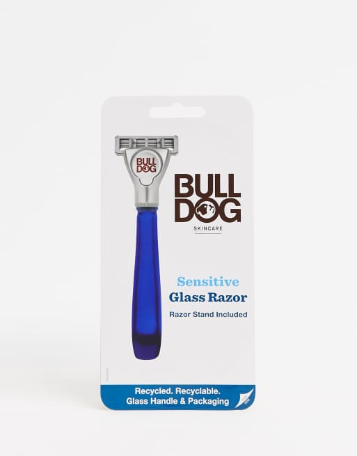 Bulldog – Sensitive – Rakhyvel med glashandtag