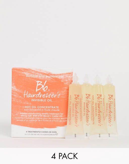 Bumble and bumble - Hairdresser's Invisible Oil hot oil concentrate treatment - Pakke med 4