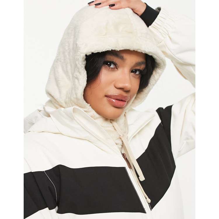 Burton Cora hood in cream