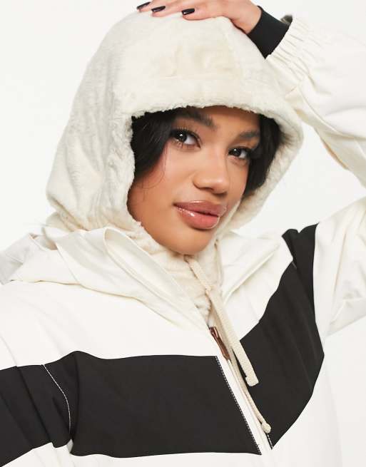 Burton Cora hood in cream