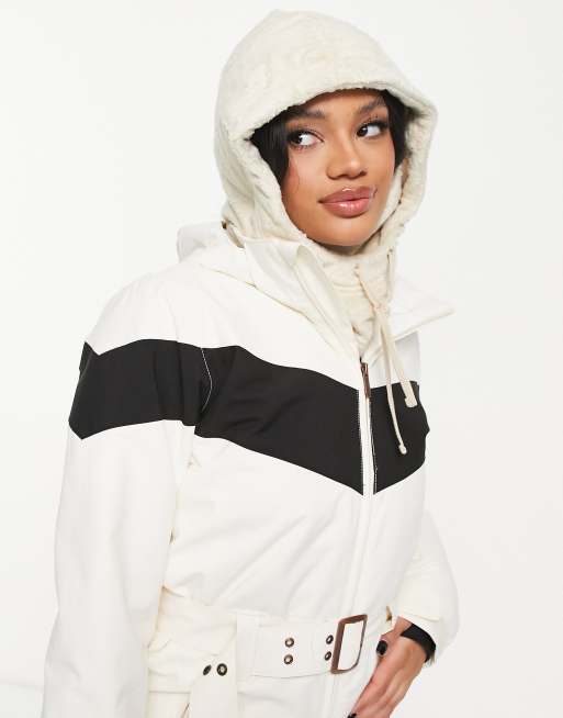 Burton Cora hood in cream