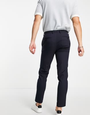 navy stretch skinny trousers