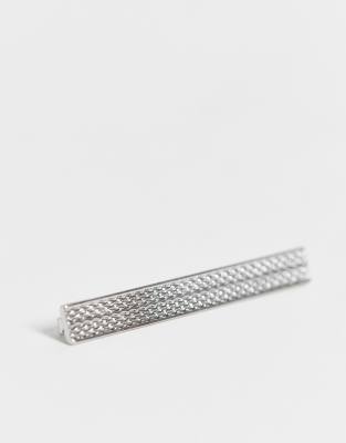 Burton Menswear Burton etched tie pin-Silver