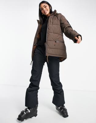 burton brown snowboard jacket