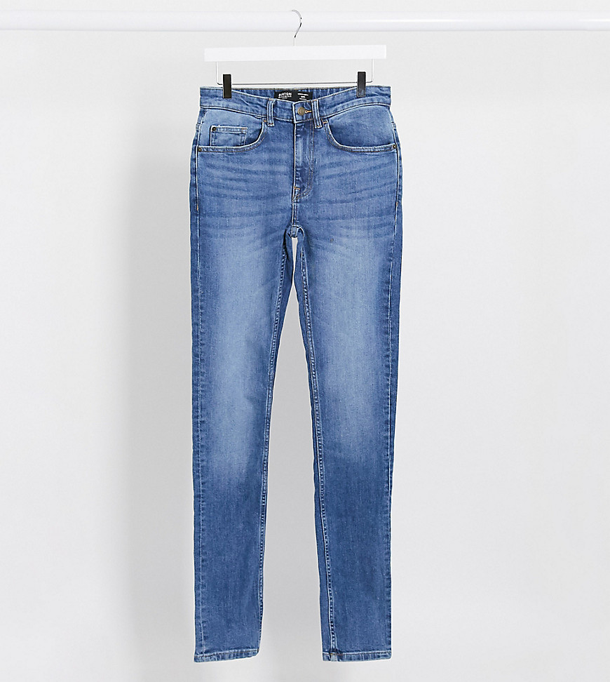 Burton Menswear Big & Tall - Lyseblå skinny-jeans