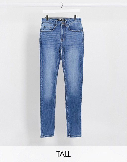 Burton Menswear Big & Tall skinny jeans in bright blue