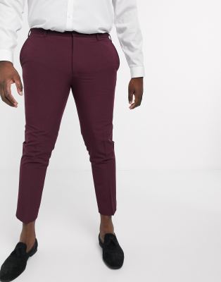 big and tall burgundy pants