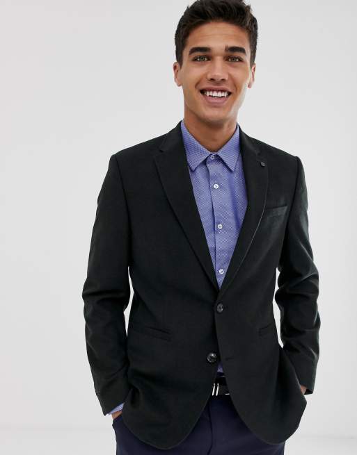 Burton Menswear blazer in black